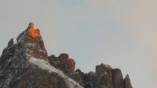 Ultimi raggi del sole del 2017 su Cima Santner-Santnerspitze 2414 m.